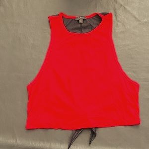 Alala Red Black Tank Top